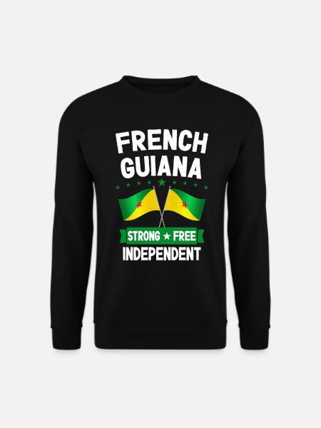 Guyane française - Sweat-shirt Unisexe - noir