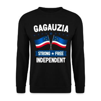 Gagauzia - Unisex Sweatshirt - black - Front - Alina (178cm) & Michal (187cm)