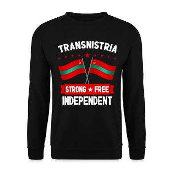 Transnistria - Unisex Sweatshirt - black - Front - Alina (178cm) & Michal (187cm)