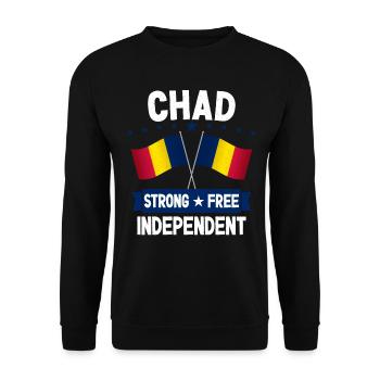 Chad - Unisex Sweatshirt - black - Front - Alina (178cm) & Michal (187cm)