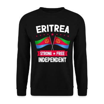 Eritrea - Unisex Pullover - Schwarz - Vorne - Alina (178cm) & Michal (187cm)