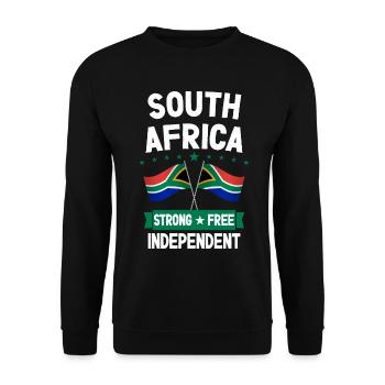 South Africa - Unisex Sweatshirt - black - Front - Alina (178cm) & Michal (187cm)