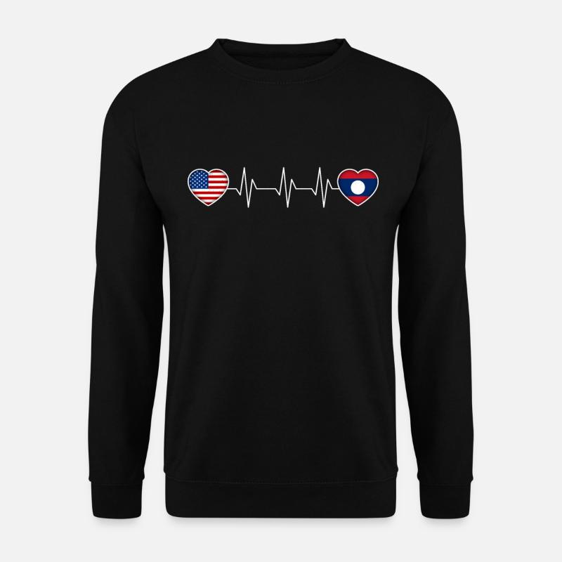 Laos - Unisex Pullover - Schwarz