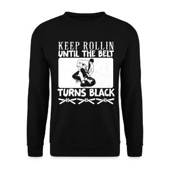 Brazilian Jiu Jitsu MMA Bjj Hugger - Unisex Pullover - Schwarz - Vorne - Alina (178cm) & Michal (187cm)