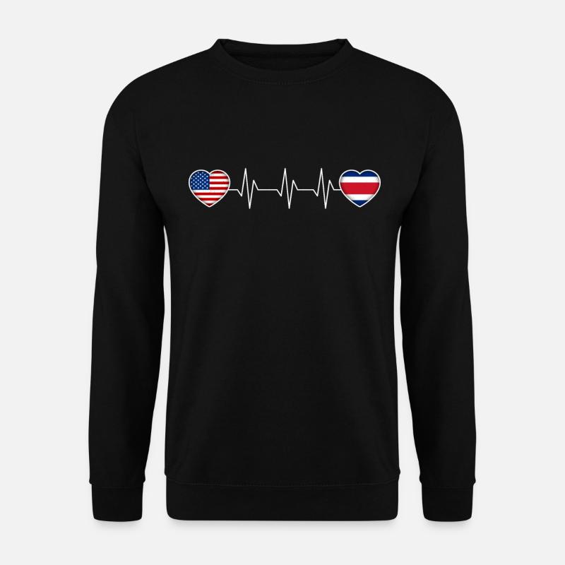 Costa Rica - Unisex Pullover - Schwarz