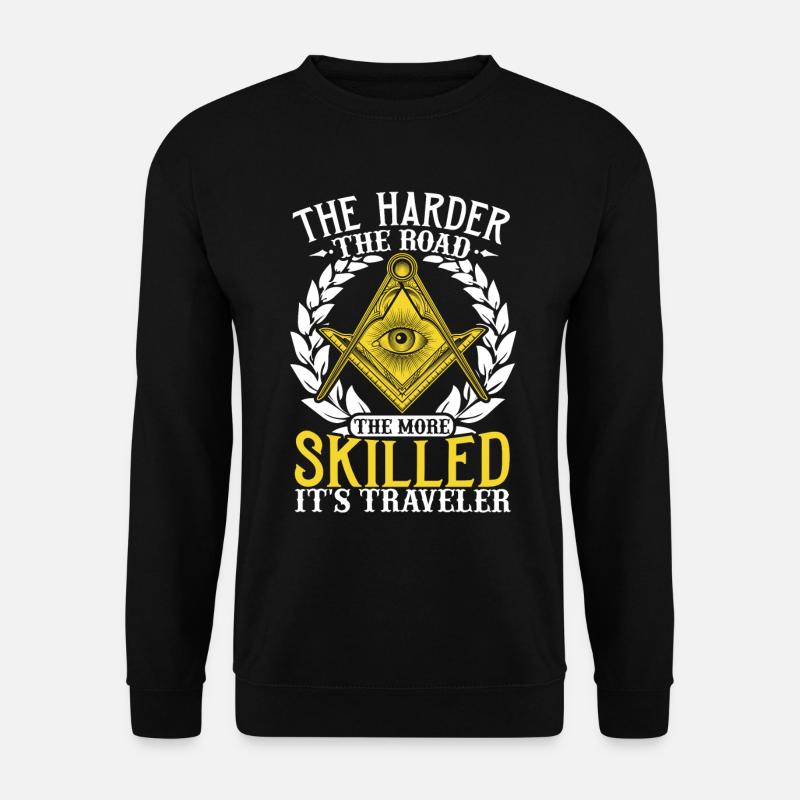 Masonic Freemasonry Fraternal - Unisex Pullover - Schwarz