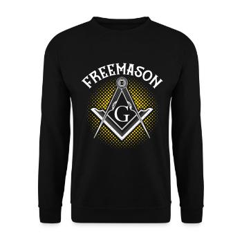 Masonic Freemasonry Fraternal - Unisex Pullover - Schwarz - Vorne - Alina (178cm) & Michal (187cm)