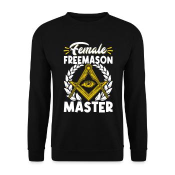 Masonic Freemasonry Fraternal - Unisex Pullover - Schwarz - Vorne - Alina (178cm) & Michal (187cm)