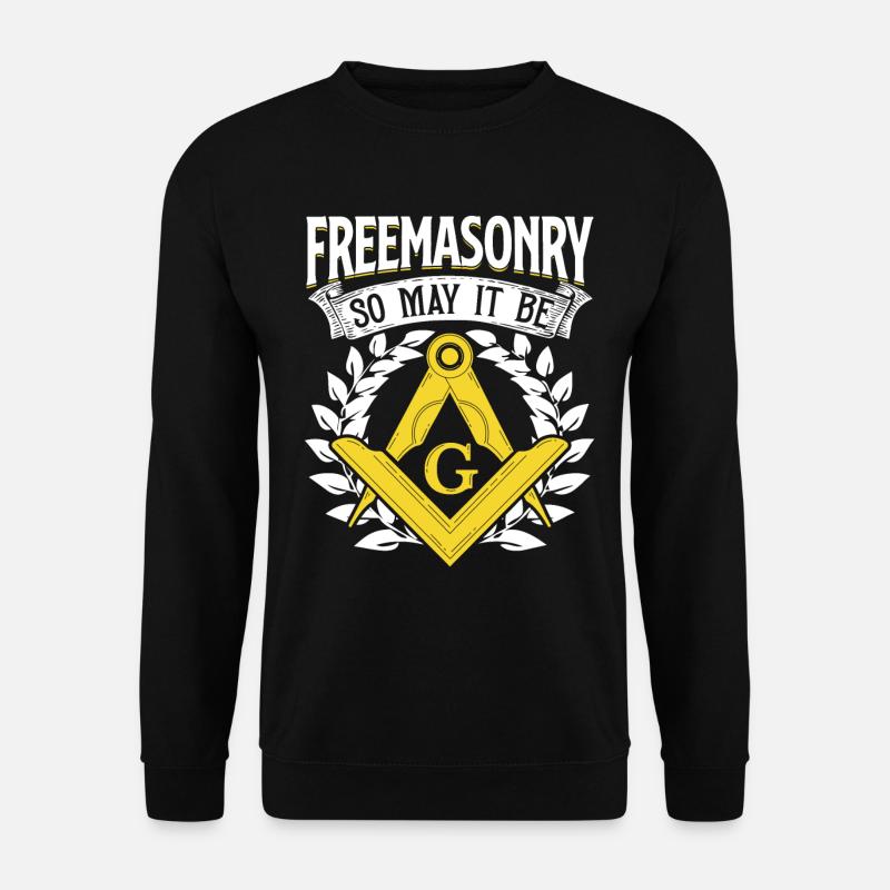 Masonic Freemasonry Fraternal - Unisex Pullover - Schwarz