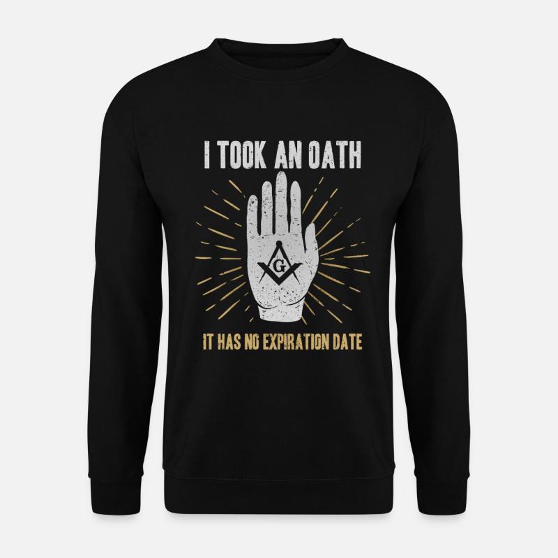 Masonic Freemasonry Fraternal - Unisex Pullover - Schwarz