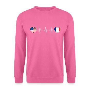 Frankreich - Unisex Pullover - Pink - Vorne