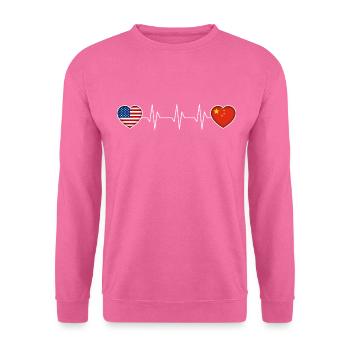 Chine - Sweat-shirt Unisexe - rose - Devant