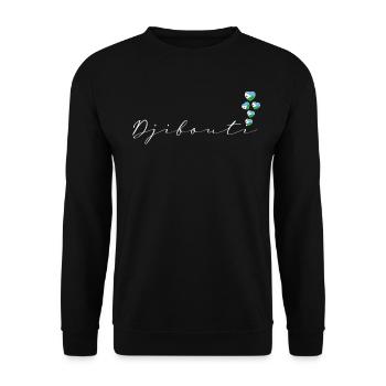 Dschibuti - Unisex Pullover - Schwarz - Vorne - Alina (178cm) & Michal (187cm)