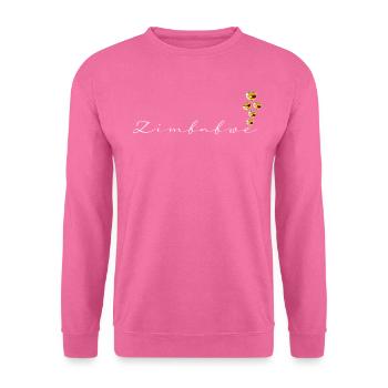 Zimbabwe - Sweat-shirt Unisexe - rose - Devant