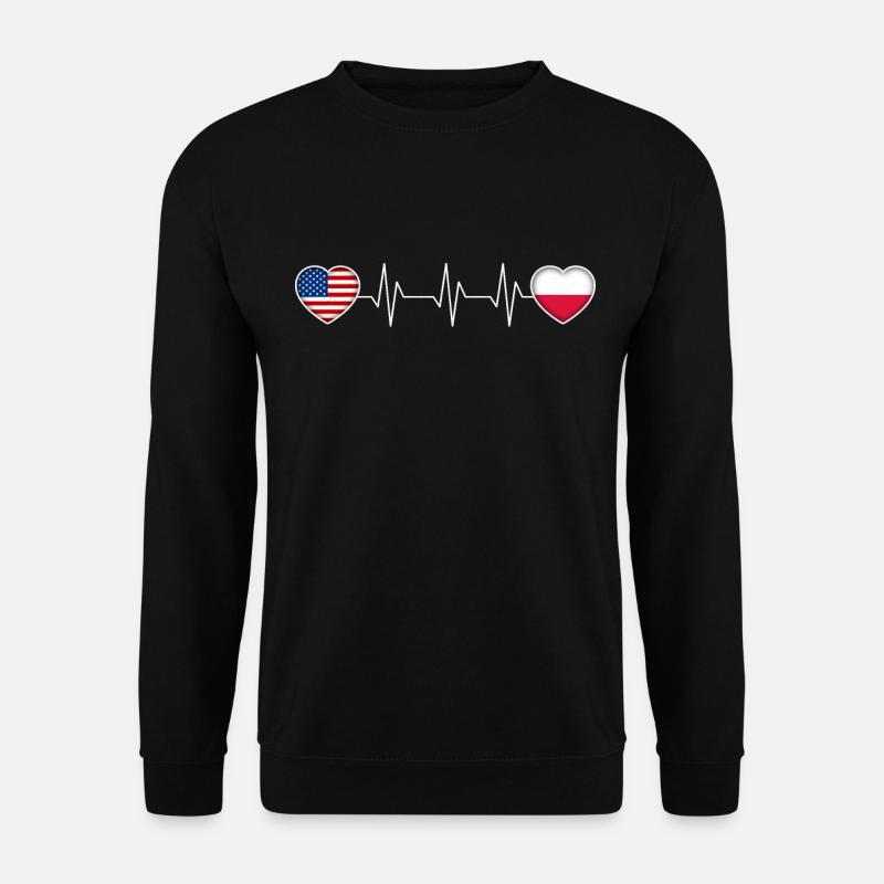 Pologne - Sweat-shirt Unisexe - noir
