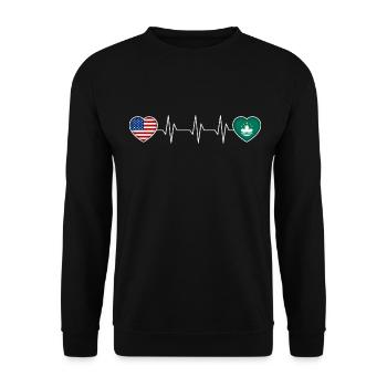 Macau - Unisex Pullover - Schwarz - Vorne - Alina (178cm) & Michal (187cm)