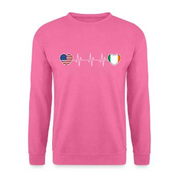 Irlande - Sweat-shirt Unisexe - rose - Devant