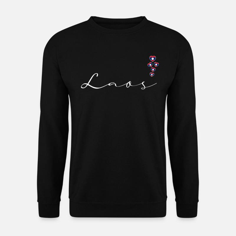 Laos - Unisex Pullover - Schwarz