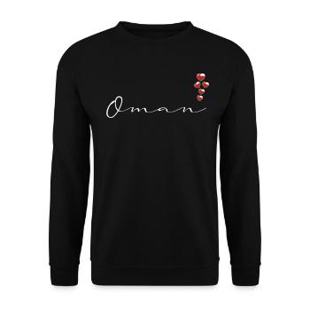 Oman - Unisex Sweatshirt - black - Front - Alina (178cm) & Michal (187cm)