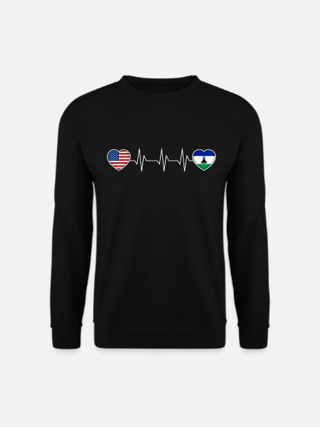 Lesotho - Sweat-shirt Unisexe - noir