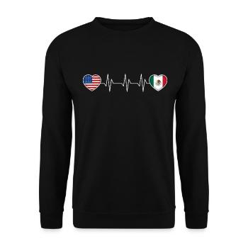 Mexique - Sweat-shirt Unisexe - noir - Devant - Alina (178cm) & Michal (187cm)