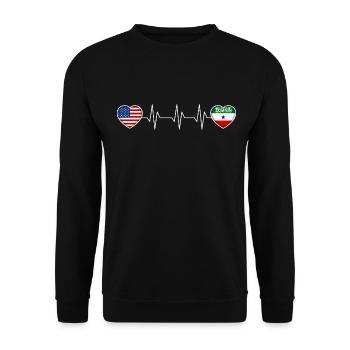 Somaliland - Unisex Sweatshirt - black - Front - Alina (178cm) & Michal (187cm)
