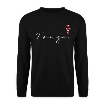 Tonga - Sweat-shirt Unisexe - noir - Devant - Alina (178cm) & Michal (187cm)