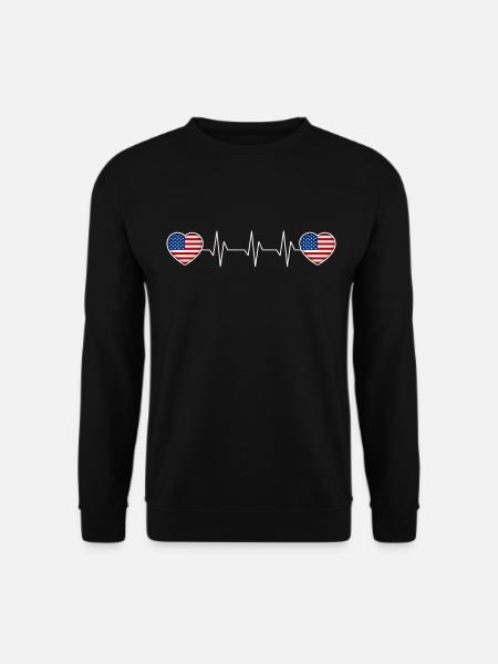 Usa - Unisex Sweatshirt - black