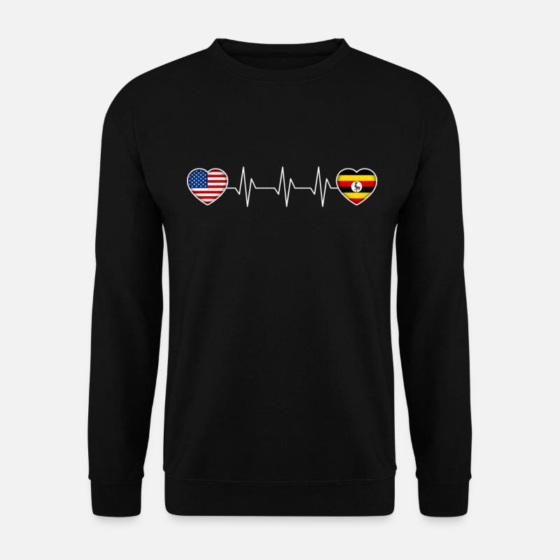 Uganda - Unisex Pullover - Schwarz