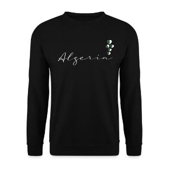 Algeria - Unisex Sweatshirt - black - Front - Alina (178cm) & Michal (187cm)