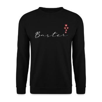 Baster - Unisex Sweatshirt - black - Front - Alina (178cm) & Michal (187cm)