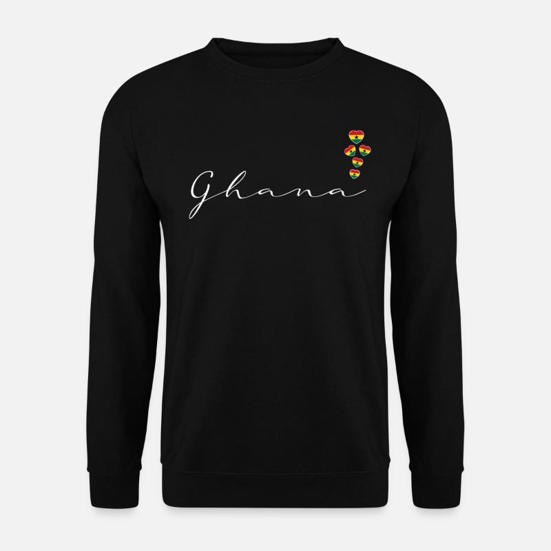 Ghana - Unisex Pullover - Schwarz