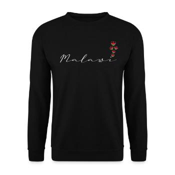 Malawi - Unisex Sweatshirt - black - Front - Alina (178cm) & Michal (187cm)