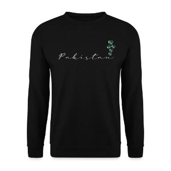 Pakistan - Unisex Sweatshirt - black - Front - Alina (178cm) & Michal (187cm)