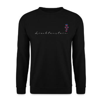 Liechtenstein - Unisex Pullover - Schwarz - Vorne - Alina (178cm) & Michal (187cm)
