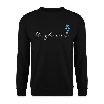 Ouïghours - Sweat-shirt Unisexe - noir - Devant - Alina (178cm) & Michal (187cm)