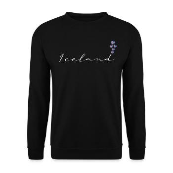 Iceland - Unisex Sweatshirt - black - Front - Alina (178cm) & Michal (187cm)