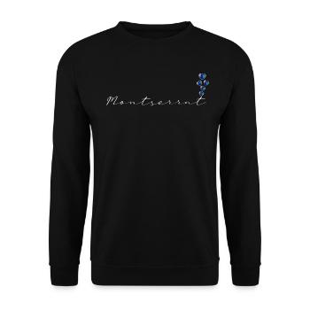 Montserrat - Unisex Sweatshirt - black - Front - Alina (178cm) & Michal (187cm)