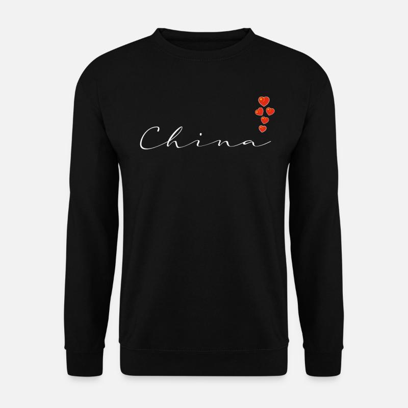 China - Unisex Pullover - Schwarz