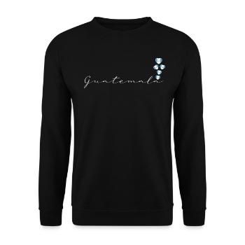 Guatemala - Unisex Sweatshirt - black - Front - Alina (178cm) & Michal (187cm)