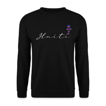 Haiti - Unisex Sweatshirt - black - Front - Alina (178cm) & Michal (187cm)