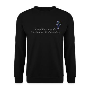 Turks et Caicos (Îles) - Sweat-shirt Unisexe - noir - Devant - Alina (178cm) & Michal (187cm)