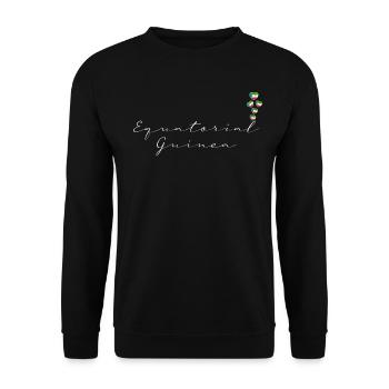Equatorial Guinea - Unisex Sweatshirt - black - Front - Alina (178cm) & Michal (187cm)