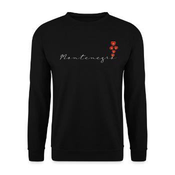 Montenegro - Unisex Sweatshirt - black - Front - Alina (178cm) & Michal (187cm)
