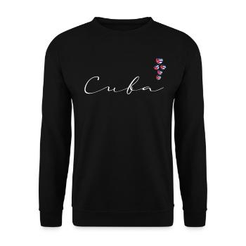 Kuba - Unisex Pullover - Schwarz - Vorne - Alina (178cm) & Michal (187cm)