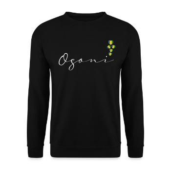 Ogoni - Unisex Pullover - Schwarz - Vorne - Alina (178cm) & Michal (187cm)