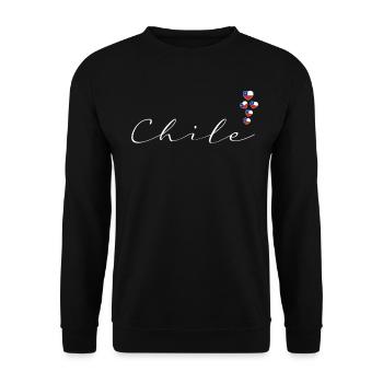 Chile - Unisex Sweatshirt - black - Front - Alina (178cm) & Michal (187cm)