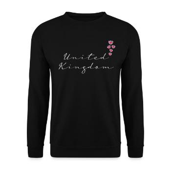 United Kingdom - Unisex Sweatshirt - black - Front - Alina (178cm) & Michal (187cm)
