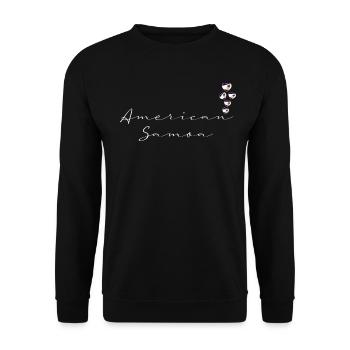 American Samoa - Unisex Sweatshirt - black - Front - Alina (178cm) & Michal (187cm)