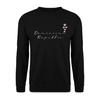 République dominicaine - Sweat-shirt Unisexe - noir - Devant - Alina (178cm) & Michal (187cm)